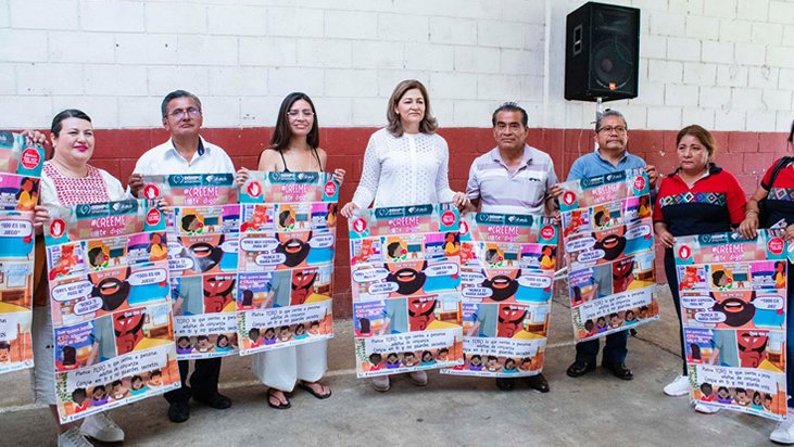 Presenta DDHPO campaña de prevención sobre violencia sexual contra niñas, niños y adolescentes «Créeme si te digo…»