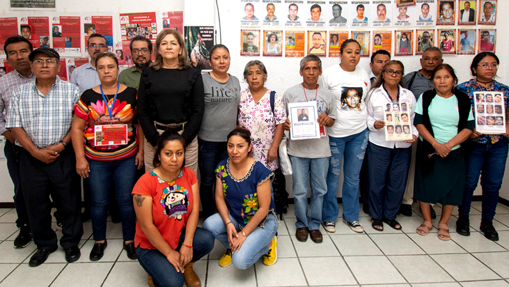 Brinda la DDHPO acompañamiento a colectivos y familiares de víctimas de desaparición